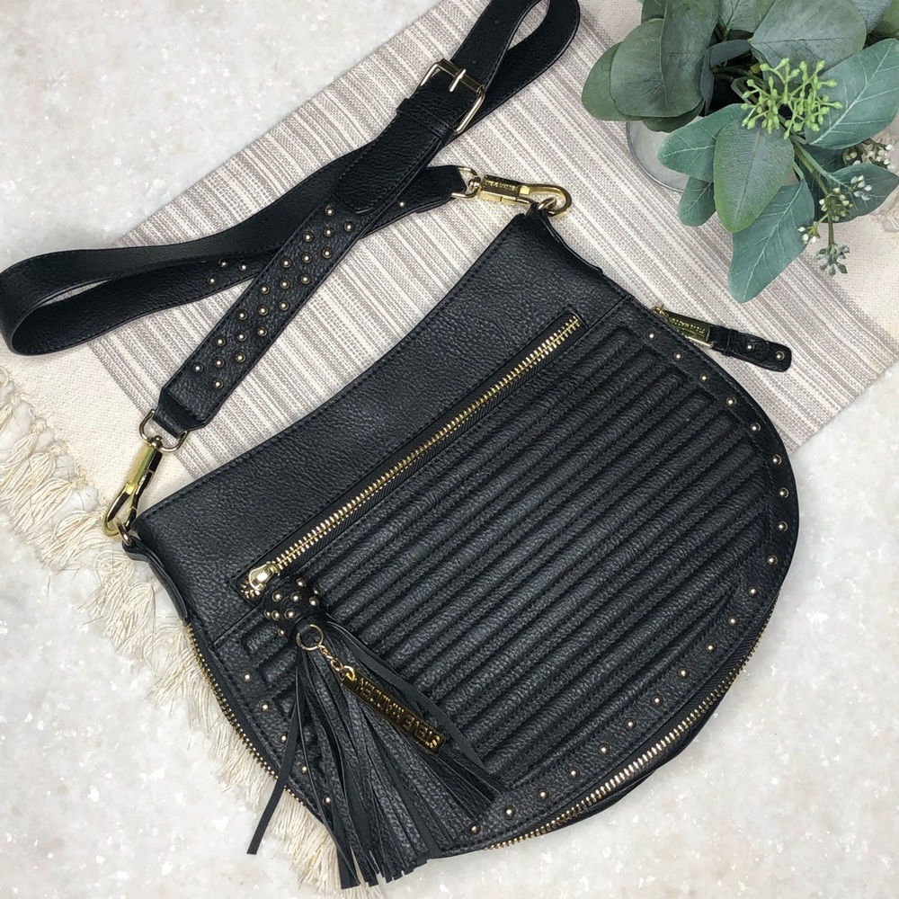 Steve Madden Black Faux Leather Purse